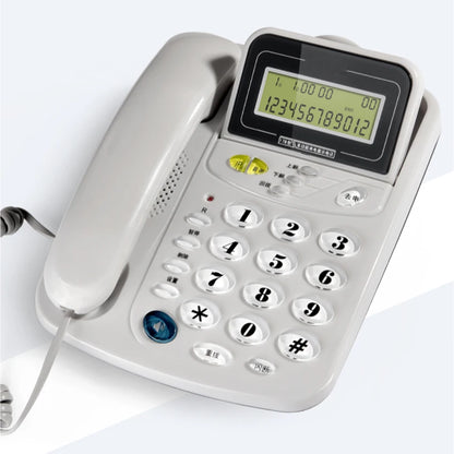 Caller ID Home Landline with Loud Ringtone for Elderly, Corded Desk Phone, Wall Mountable Fixed Landline Telephone
