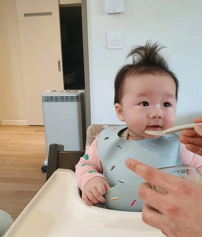 HoneyCherry Baby Silicone Bibs Food Grade Silicone Rice Bibs Complementary Food Bibs Baby Accessories