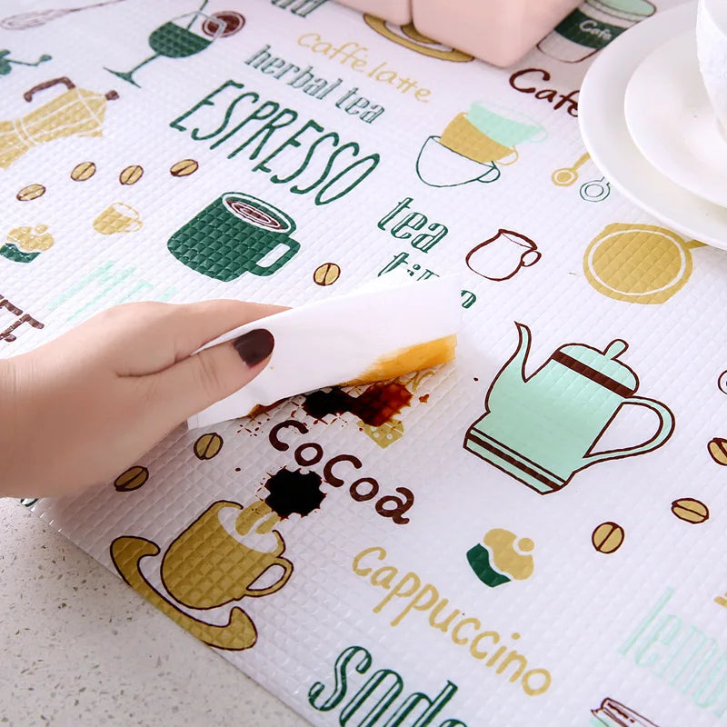 2M Kitchen Table Mat Drawers Cabinet Shelf Liners 1 Roll Flamingo Cabinet Placemat Waterproof Oilproof Shoes Cabinet Mat