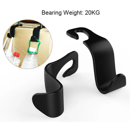 Universal Car Seat Back Hook Phone Holder PP Car Accessories Interior Portable Storage Hook for Car Bag Purse Cloth Hanger Drop