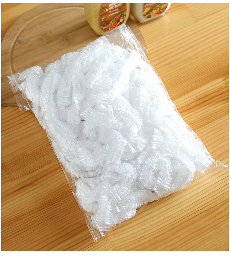 Disposable Food Storage Covers Bags for Bowls Plates Dishes Shower Cap Reusable Food Storage Elastic Fresh Keeping Silicone Lid