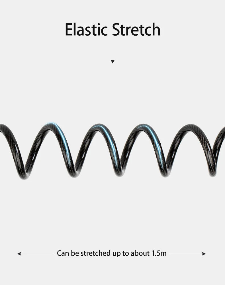 ROCKBROS Mini Password Lock Anti-theft Bicycle Durable Steel Wire Lock Helmet Lock Chain Bike Frame Lock Bike Accessories