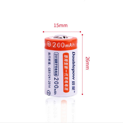 2PCS High quality 3V Cr2 rechargeable battery 800mWh lithium ion rechargeable battery + Cr2/CR123A universal smart charger