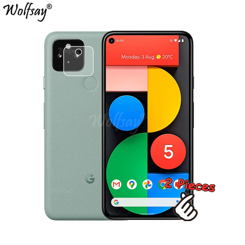 Full Cover Tempered Glass For Google Pixel 5 Screen Protector For Google Pixel 6 6A 7 Pro Camera Glass For Google Pixel 5 Glass