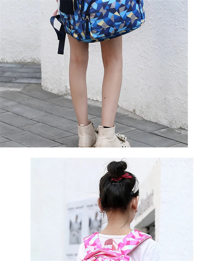 School Bags for Teenagers Girls Schoolbag Large Capacity Boys Printing School Backpack Set Rucksack Bagpack Kids Cute Book Bags