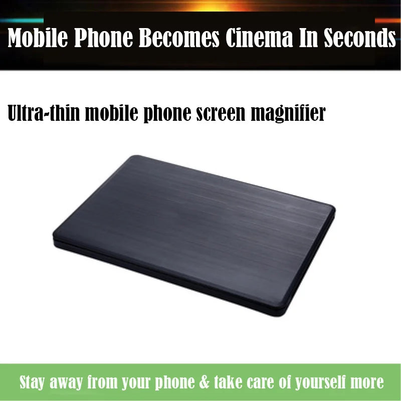 10X Mobile Phone Screen Magnifying Glass HD 3D Magnifying Glass Foldable Pressure Fresnel Lens Screen Magnifier