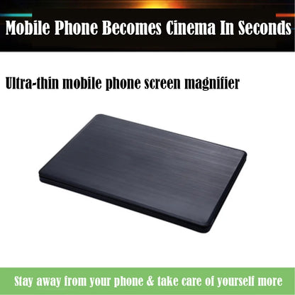 10X Mobile Phone Screen Magnifying Glass HD 3D Magnifying Glass Foldable Pressure Fresnel Lens Screen Magnifier