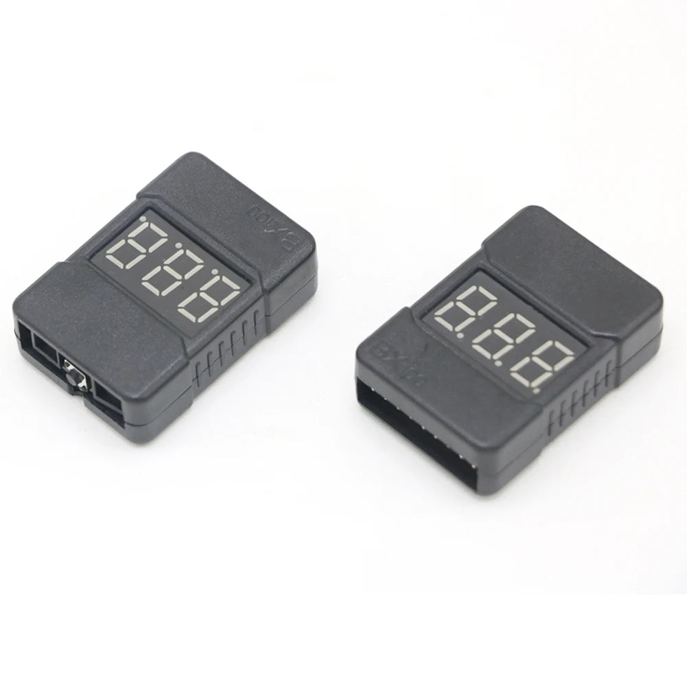 BX100 1-8S Lipo Battery Voltage Tester/ Low Voltage Buzzer Alarm/ Battery Voltage Checker with Dual Speakers