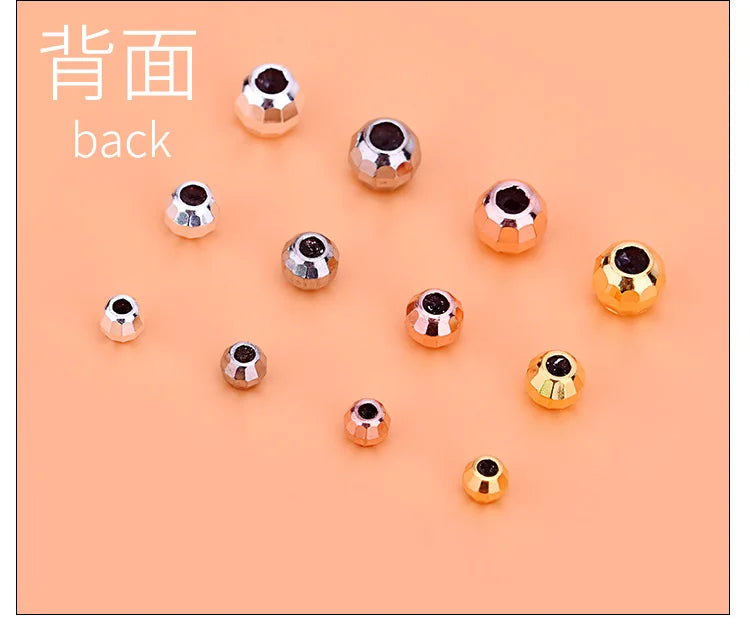 5pcsracelet DIY loose beads Thai silver laser beads silica gel beads 925 silver accessories accessories accessories accessories