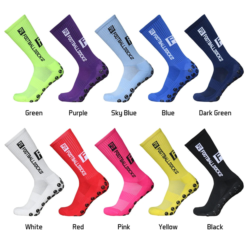 Outdoor Sports Running Socks Compression Stretch Socks Athletic Football Soccer Socks Anti Slip Socks with Grips