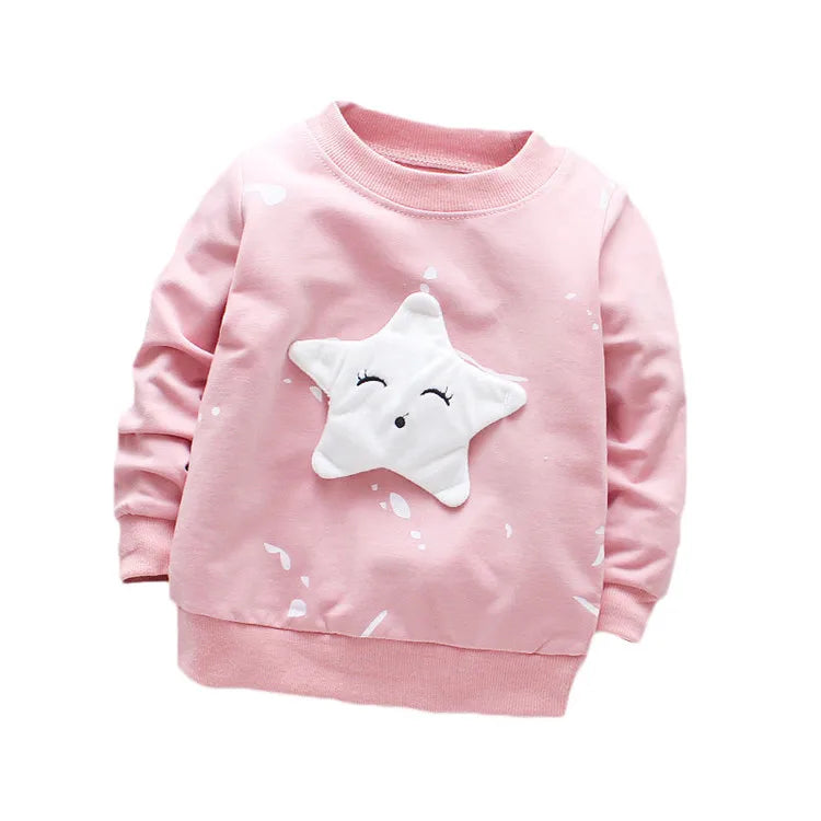 6-24M Newborn T-shirts For Girls Boys Autumn Spring Toddler's Clothing Cotton Kids T shirt Long Sleeves Baby Clothes Top Outfits
