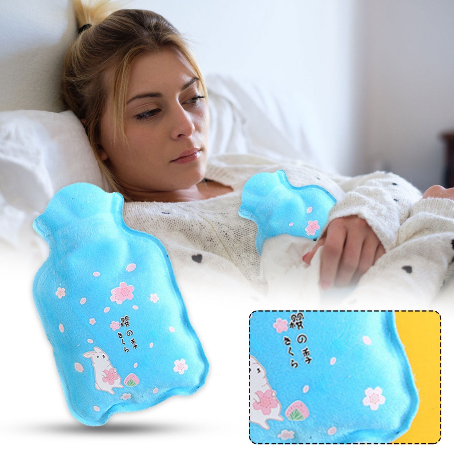 Top Selling Water-filled Hot Water Bottle Portable Water Hot Water Bottle Small Hot Water Bag Household Merchandises