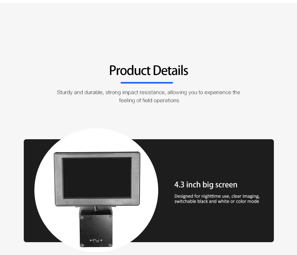 Fire Wolf Night Vision 4.3 Inch Display Siamese Scope Video Cameras Infrared illuminator Riflescope Hunting Optical