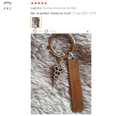 Nurse Medical Pharmacist Gift Funny Keychain Pharmacy Student School Graduation Gift Funny Licensed Drug Dealer Keychain