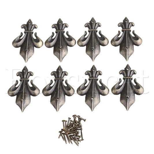 4x Furniture Decorative Box Corner Protector Guard Desk Edge Cover 45x28mm