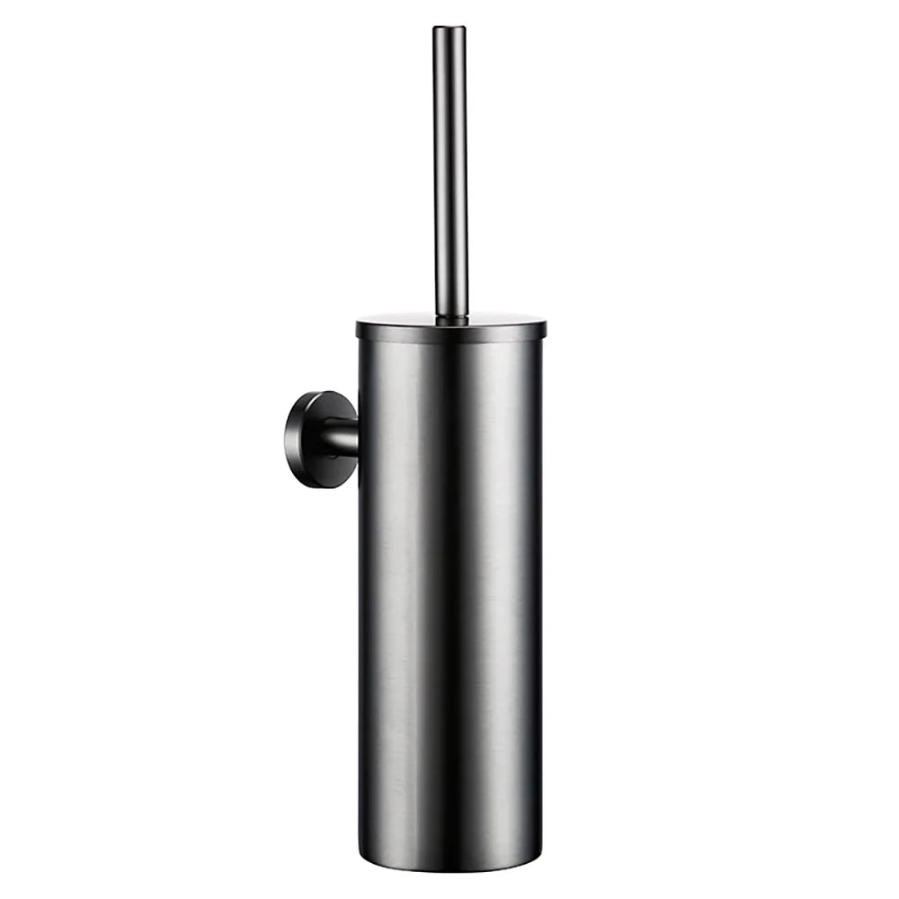 Black Stainless Steel Square Wall-mounted Bathroom Accessories Toilet Brush