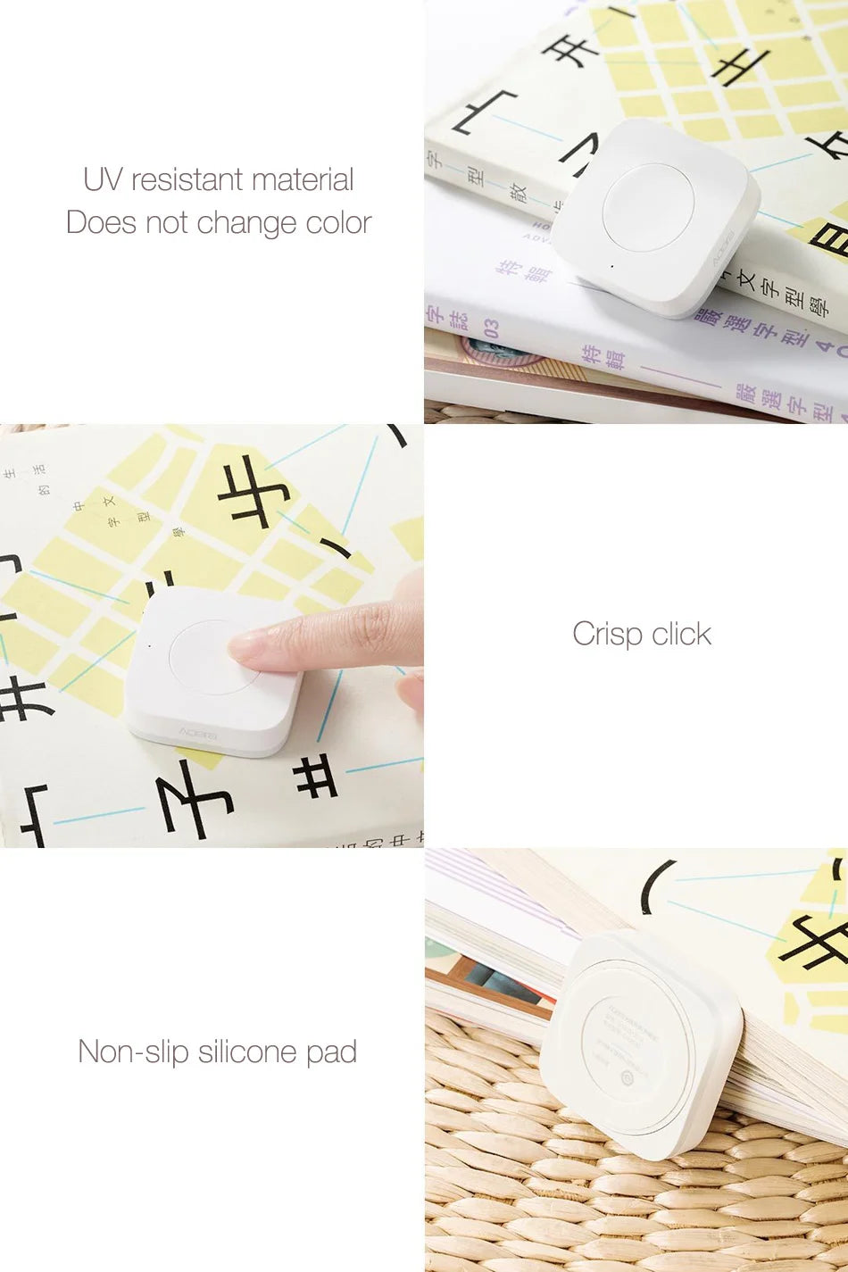 Aqara Wireless Switch Zigbee Connection Versatile Control Button for Smart Home Devices Compatible with Xiaomi Apple HomeKit