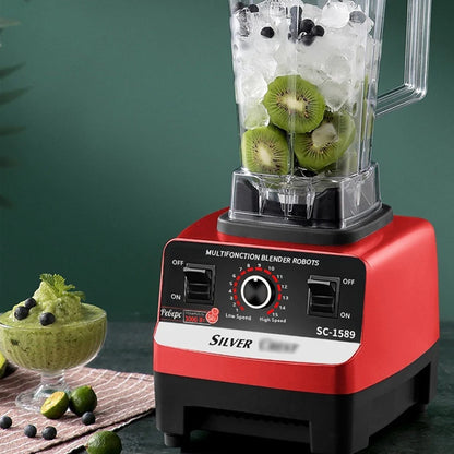 THANKSHARE 3000W Heavy Duty Commercial Grade Blender 6 Blades Mixer Juicer Fruit Food Processor Ice Smoothies BPA Free 2L Jar