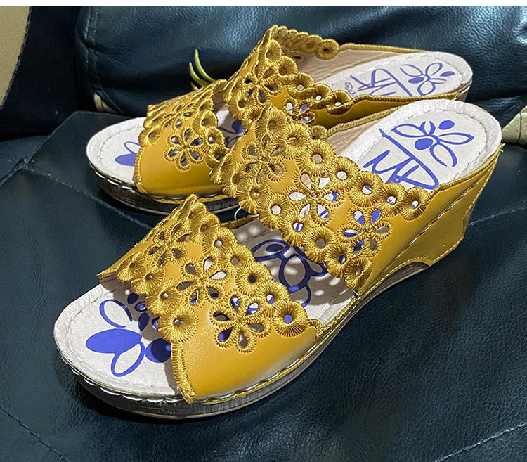 Women's sandal Wedge women shoes Summer Beach Sandal Women Fashion Gladiator Flat shoes gladiator sandal women Sandalias mujer