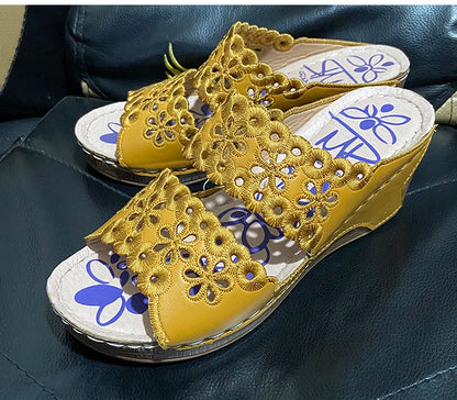 Women's sandal Wedge women shoes Summer Beach Sandal Women Fashion Gladiator Flat shoes gladiator sandal women Sandalias mujer