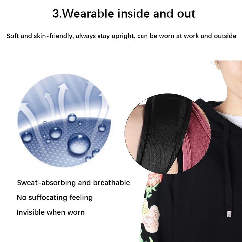Adjustable Posture Corrector Back Brace Support Belt Clavicle Spine Back Shoulder Lumbar Posture Correction Support Reshape