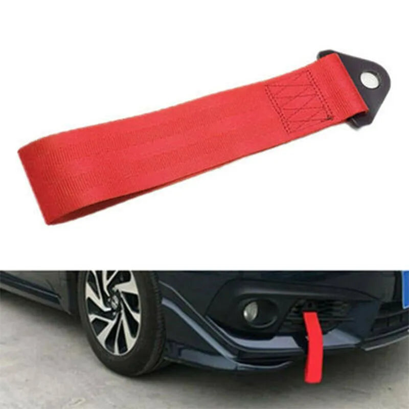 25cm Towing Rope High Strength Nylon Trailer Tow Ropes Racing Car Universal Tow Eye Strap Tow Strap Bumper Trailer Accessories