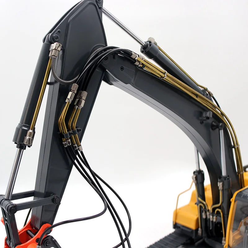 Upgrade 360L Excavator Hydraulic Copper Pipe Quick Connector Set For 1/14 RC Hydraulic Excavator JD-106 Engineering vehicle Part