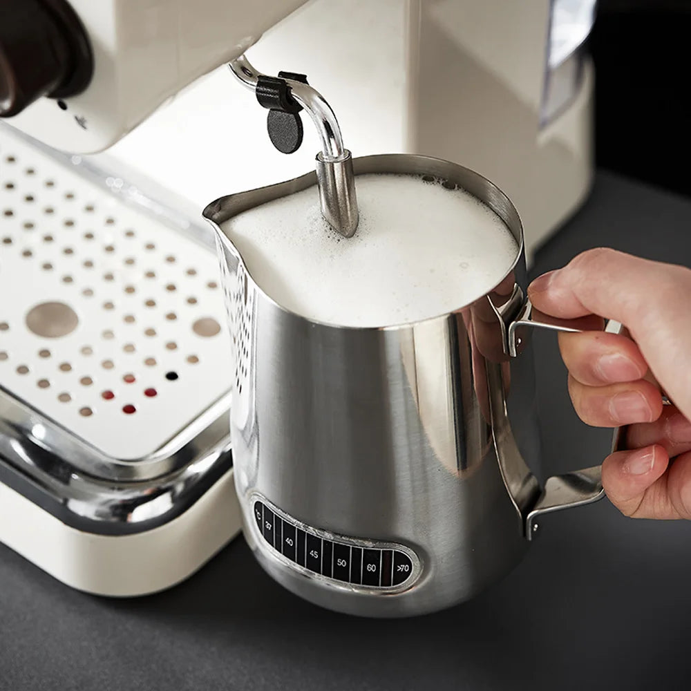 Coffee Latte Milk Frothing Jug Milk Frother Pitcher Stainless Steel Jug Espresso Barista Pitcher Milk Pot Coffee Accessories