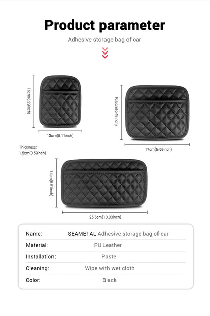 Multifunction Car Organizers Pocket Bags For Car Storage Box Collecting Bag For Cards Phone Key Sticky Pouch In Car Interior