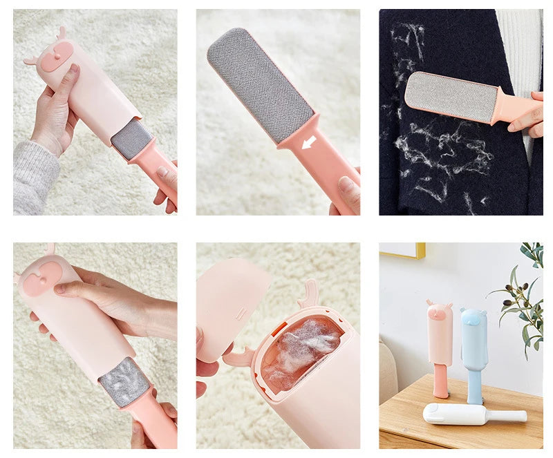 Pet Hair Remover Portable Lint Remover Pet Hair Brush Lint Roller Sofa Clothes Cleaning Lint Brush Fuzz Fabric Shaver Tool