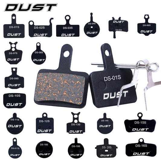 DUST 1Pair Semi-Metal Bicycle Hydraulic Disc Brake Pads MTB Mountain Bike Parts for SHIMANO XT XTR M315 SRAM Avid BB5 BB7 E1 E3