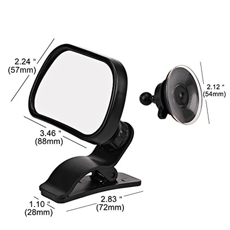 2 in 1 Mini Safety Car Back Seat Baby View Mirror Adjustable Baby Rear Convex Mirror Car Baby Kids Monitor Car-styling