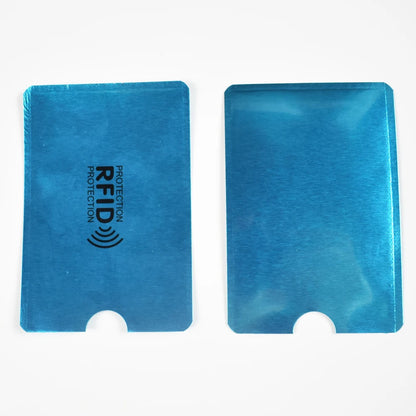 100Pcs/Lot RFID Blocking Sleeves Anti Scan Aluminum Case Pouch Holder Wallet Security for Credit Card Passport