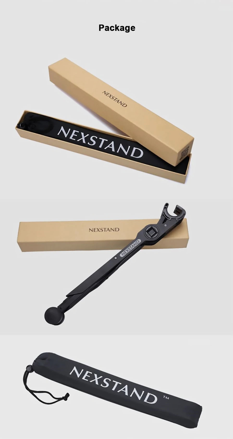 NEXSTAND K2 Laptop Stand Folding Portable Laptop Stand Viewing Angle Height Adjustable Bracket Laptop Accessories Notebook Stand