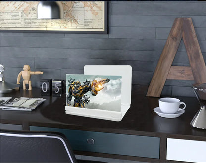 10X Mobile Phone Screen Magnifying Glass HD 3D Magnifying Glass Foldable Pressure Fresnel Lens Screen Magnifier