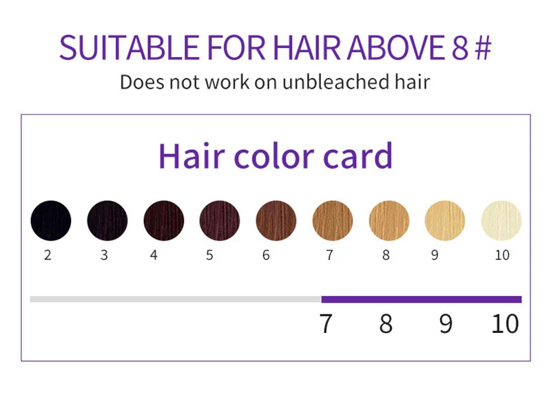 Vikada Blonde Purple Hair Shampoo Removes Yellow and Brassy Tones for Silver Ash Look Blonde Bleached Highlighted Shampoos 500ml