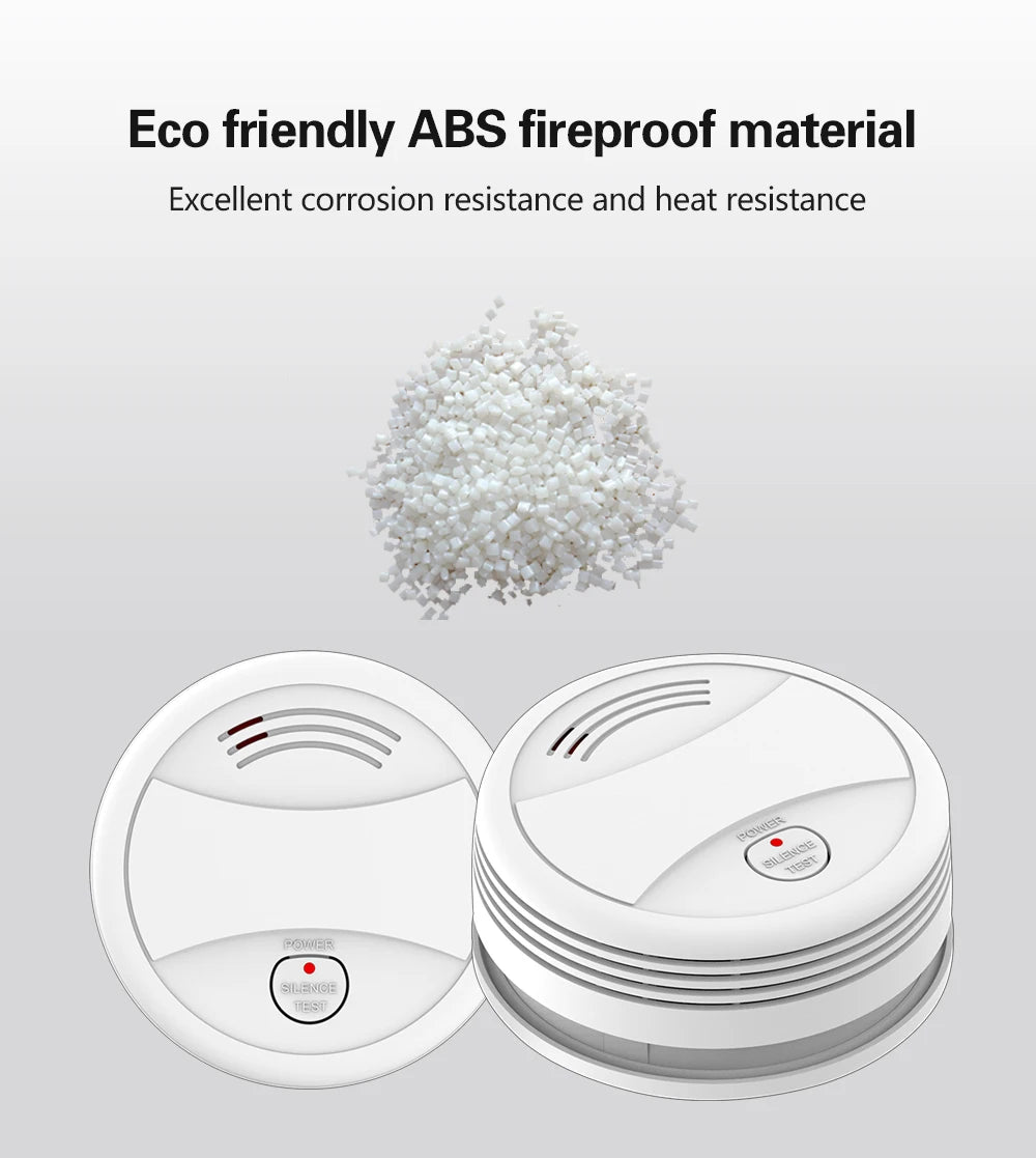 Wifi Tuya Smart Smoke Detector Sensor 80DB Alarm Fire Smoke Detector Wifi/433 Fire Protection Home Security Alarm Smart Life APP