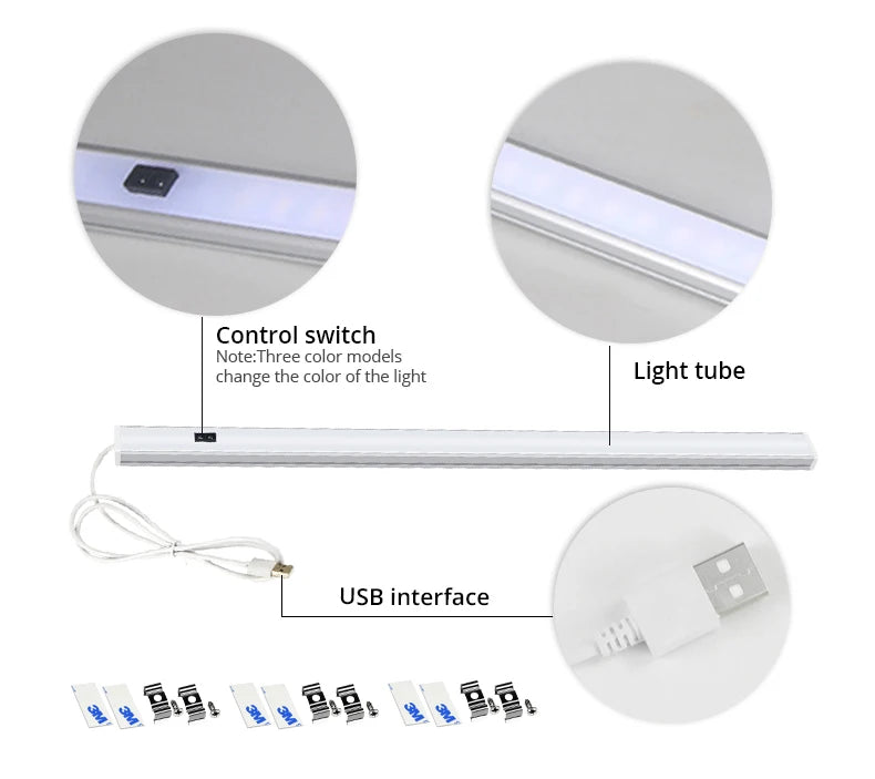 Smart Led Wall Lamp 5V USB Hand Sweep Switch Motion Sensor Kitchen Cabinet Corridor WC Indoor Toilet Backlight Bar Strip Light