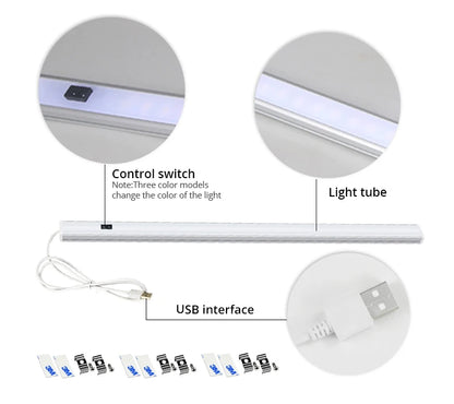 Smart Led Wall Lamp 5V USB Hand Sweep Switch Motion Sensor Kitchen Cabinet Corridor WC Indoor Toilet Backlight Bar Strip Light