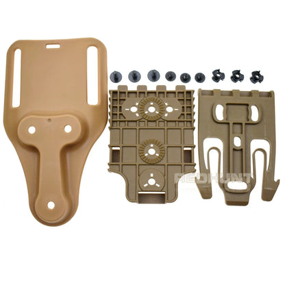 Gun Hoster Accessories Mid-Ride Belt Loop Adapter Loop Mid-Ride Drop Low-Ride Universal Belt Loop Quicck Locking Kit