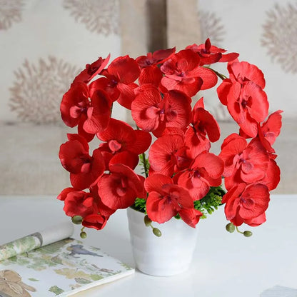 3D Artificial Butterfly Orchid Flowers Fake Moth flor Orchid Flower for Home Wedding DIY Decoration Real Touch Home Decorations