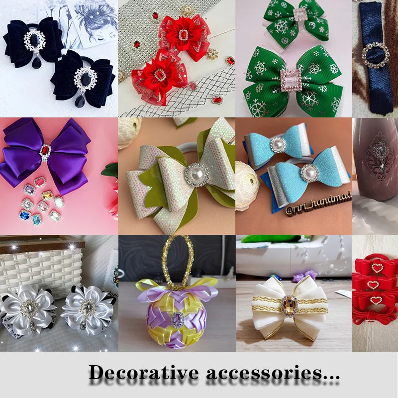 10 pieces of new crystal sewing accessories, sewing accessories, decorations, artificial accessories, used to decorate the party