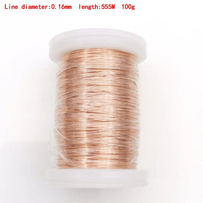 0.1mm 0.2mm 0.4mm 0.5mm 1mm 1.3mm Copper Wire Magnet Wire Enameled Copper Winding Wire Coil Copper Wire Winding Wire Weight 100g
