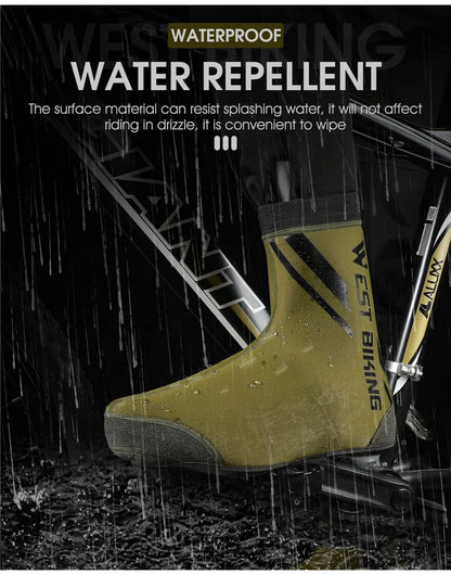 WEST BIKING Bicycle Half Shoe Cover Windproof Non-slip Cycling Boot Cover MTB Road Bike Waterproof Overshoes Bicycle Equipment