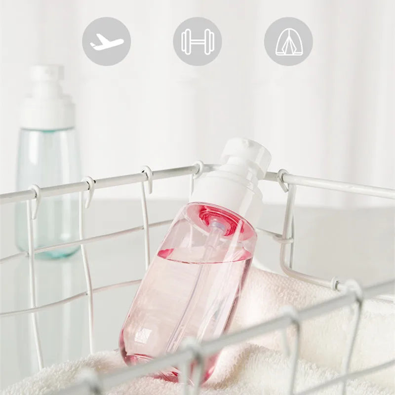 30ml 60ml 100ml UPG Fine Mist Spray Bottle Plastic Bottl Lotion Pump Travel Perfume Water Bottles Refill