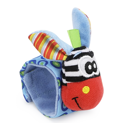 1PairBaby Toys 0-6-12 Months Cute Stuffed Animals Baby Rattle Socks Wrist Baby Rattles Newborn Toys Make Sounds Games For Babies