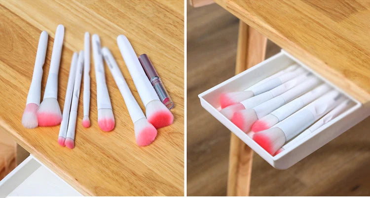 Hidden Drawer Organizer Self-Adhesive Desktop Small Drawer Cabinet Under Table Hidden Drawer Office Home Storage Tools