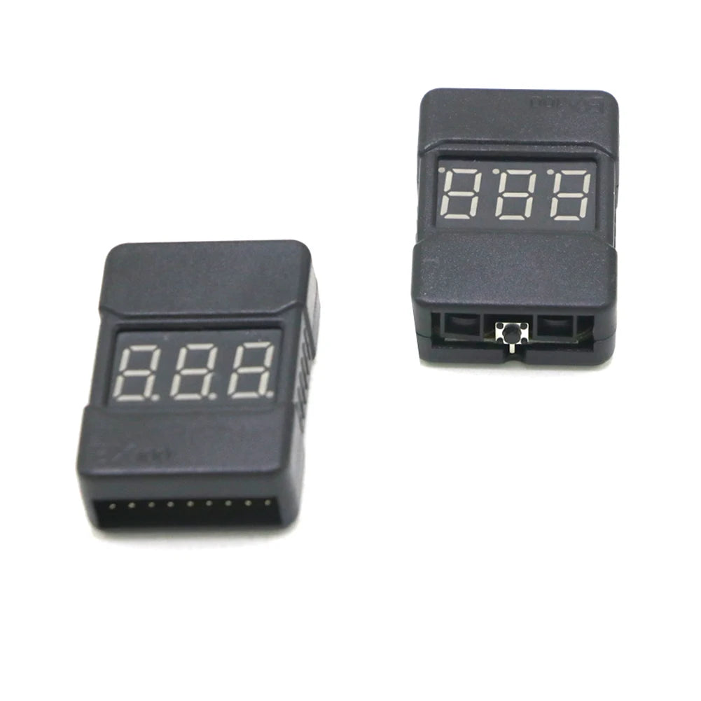 BX100 1-8S Lipo Battery Voltage Tester/ Low Voltage Buzzer Alarm/ Battery Voltage Checker with Dual Speakers