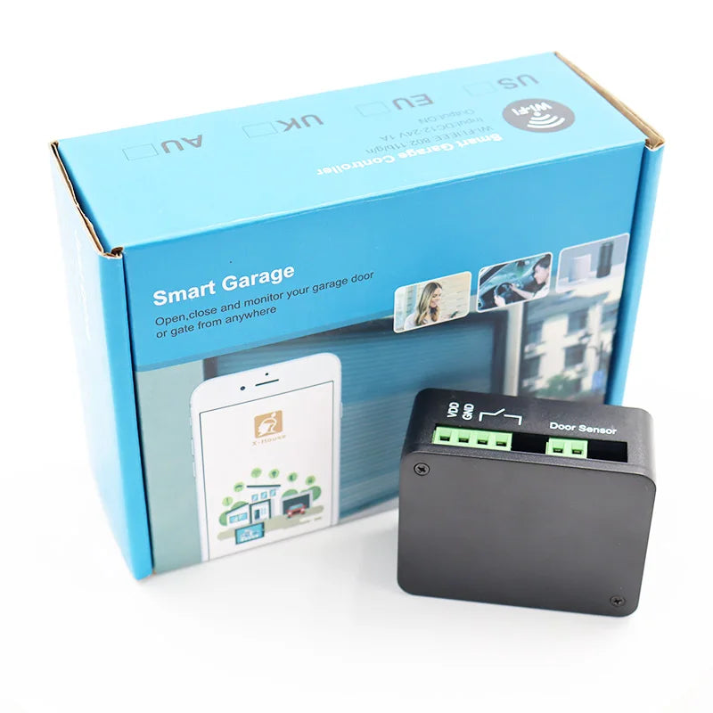 Smart WiFi Garage Door Opener Controller, APP Remote Control from Anywhere, No Hub Needed, History Record/Set Timer/Schedule