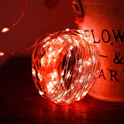 LED String Lights Night Light Holiday lighting Fairy Garland 1M2M3M 5M Decoration Light For New Year Wedding Brithday Party Lamp